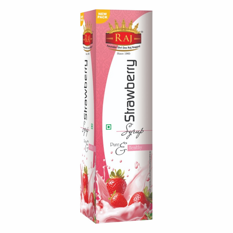 RAJ STRAWBERRY SYRUP 750 ML (PACK OF 1)