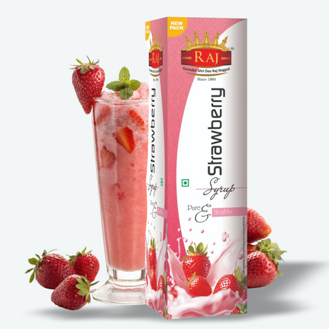 RAJ STRAWBERRY SYRUP 750 ML (PACK OF 1)